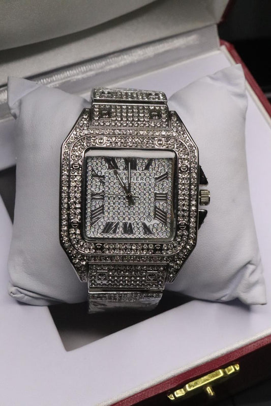 CTR Watch Stone Mens Striking Stone Finish Precision Quartz Comfortable Fit