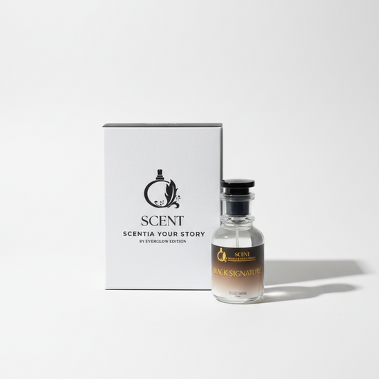 Scentia Your Story Black Signature Perfume – Everglow Edition Long-Lasting Luxury Fragrance ~ 50 ML