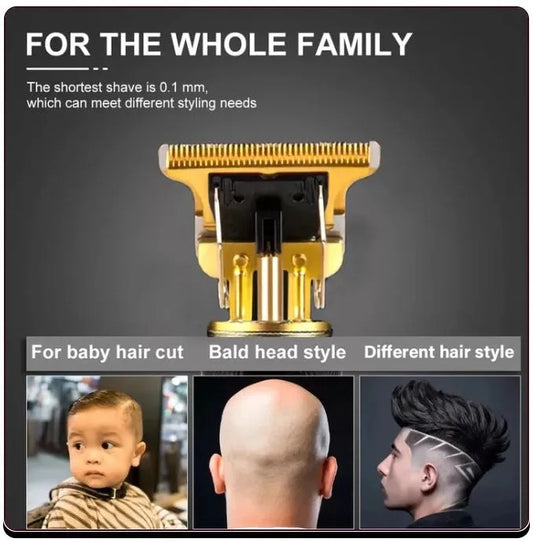 Vintage T9 Professional Hair & Beard Trimmer – High-Precision Grooming Tool for Men (Metal Body)