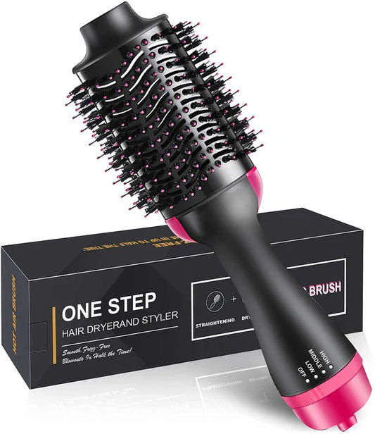 One Step Hair Brush And Dryer | Hair Volumizer Styler Comb 1000W Hair Straightener Curler Roller | One Step Hair Curler