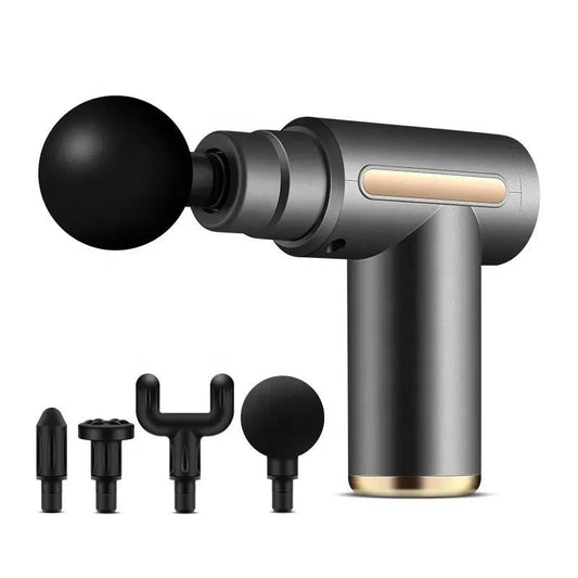 Smart Fascia Massager JY-760 With 4 Massage Heads And 6 Speed Vibration Settings | Random Color