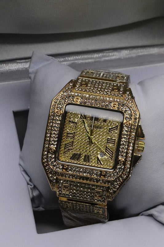 CTR Watch Stone Mens Striking Stone Finish Precision Quartz Comfortable Fit